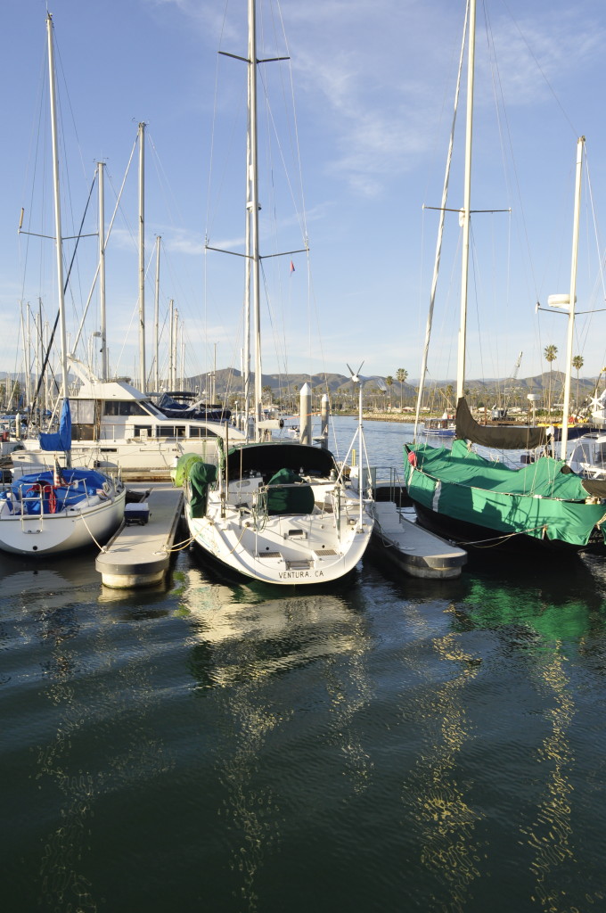 Sailboats in Ventura Harbor