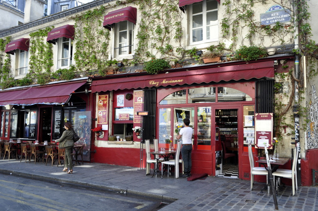 A beautiful cafe in le Marais, Paris