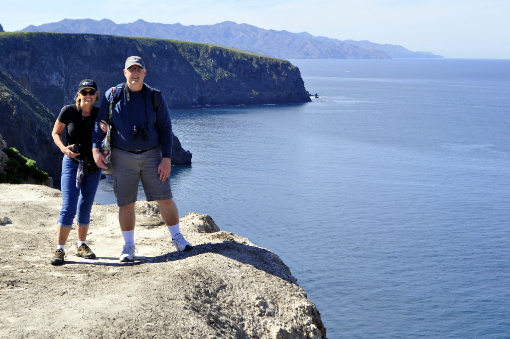 Mary & John at Cavern Point, Santa Cruz Island